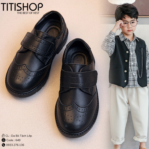 Giày Bé Trai Da Bò Tách Lớp (26-42)