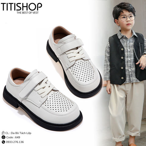 Giày Bé Trai Da Bò Tách Lớp (26-42)
