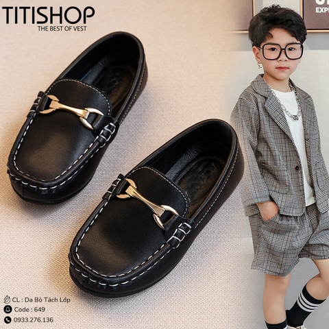 Giày Bé Trai Da Bò Tách Lớp (26-42)