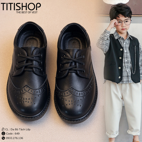 Giày Bé Trai Da Bò Tách Lớp (26-42)