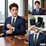 Sét Bộ Cavat & Khăn Cài Túi TITISHOP - 100