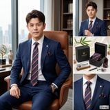 Sét Bộ Cavat & Khăn Cài Túi TITISHOP - 101
