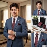 Sét Bộ Cavat & Khăn Cài Túi TITISHOP - 103