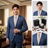 Sét Bộ Cavat & Khăn Cài Túi TITISHOP - 107