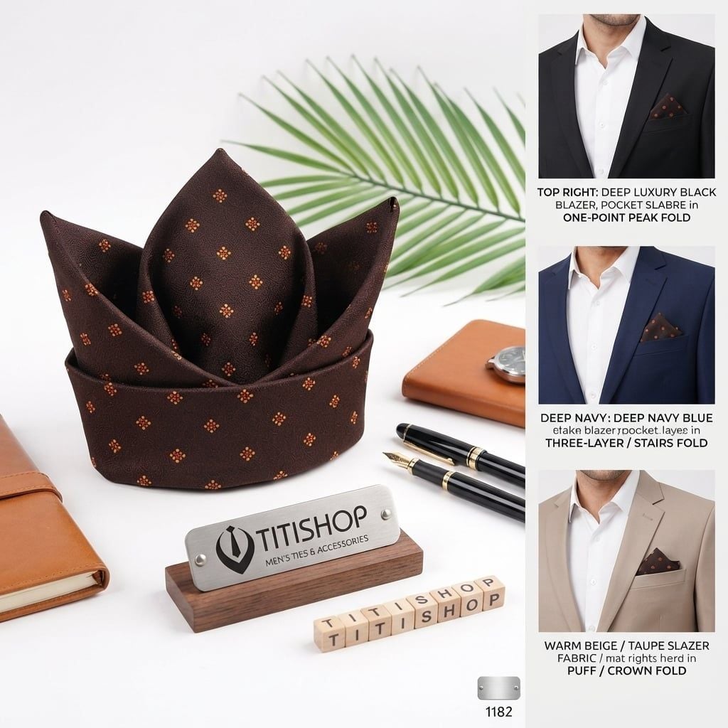 Pocket Square TITISHOP (Khăn Cài Túi ) - 001