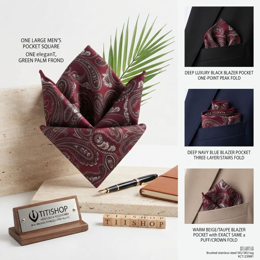 Pocket Square TITISHOP (Khăn Cài Túi ) - 011