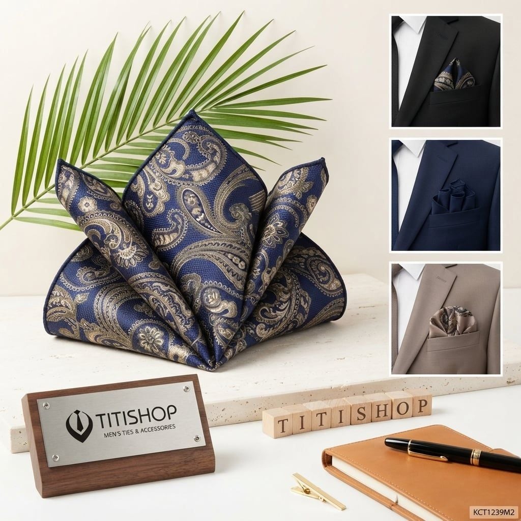 Pocket Square TITISHOP (Khăn Cài Túi ) - 012