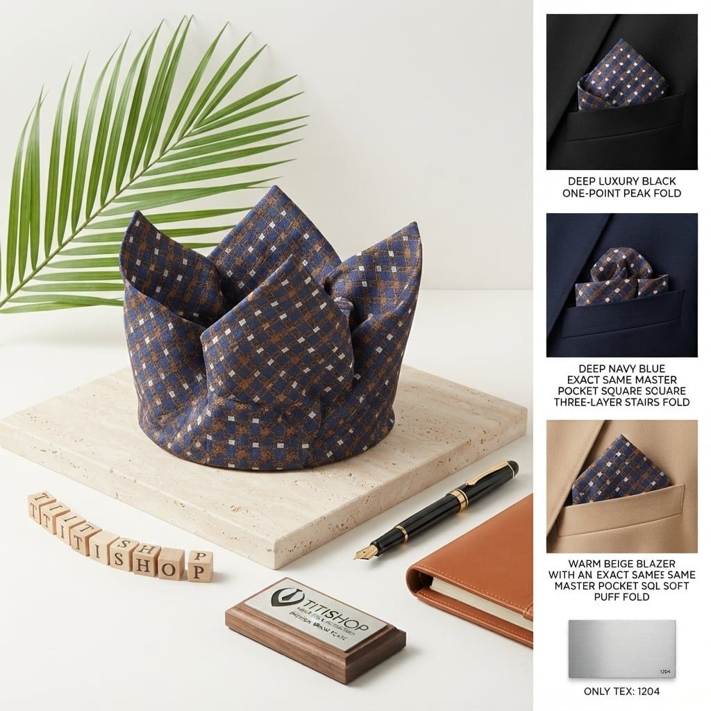 Pocket Square TITISHOP (Khăn Cài Túi ) - 014