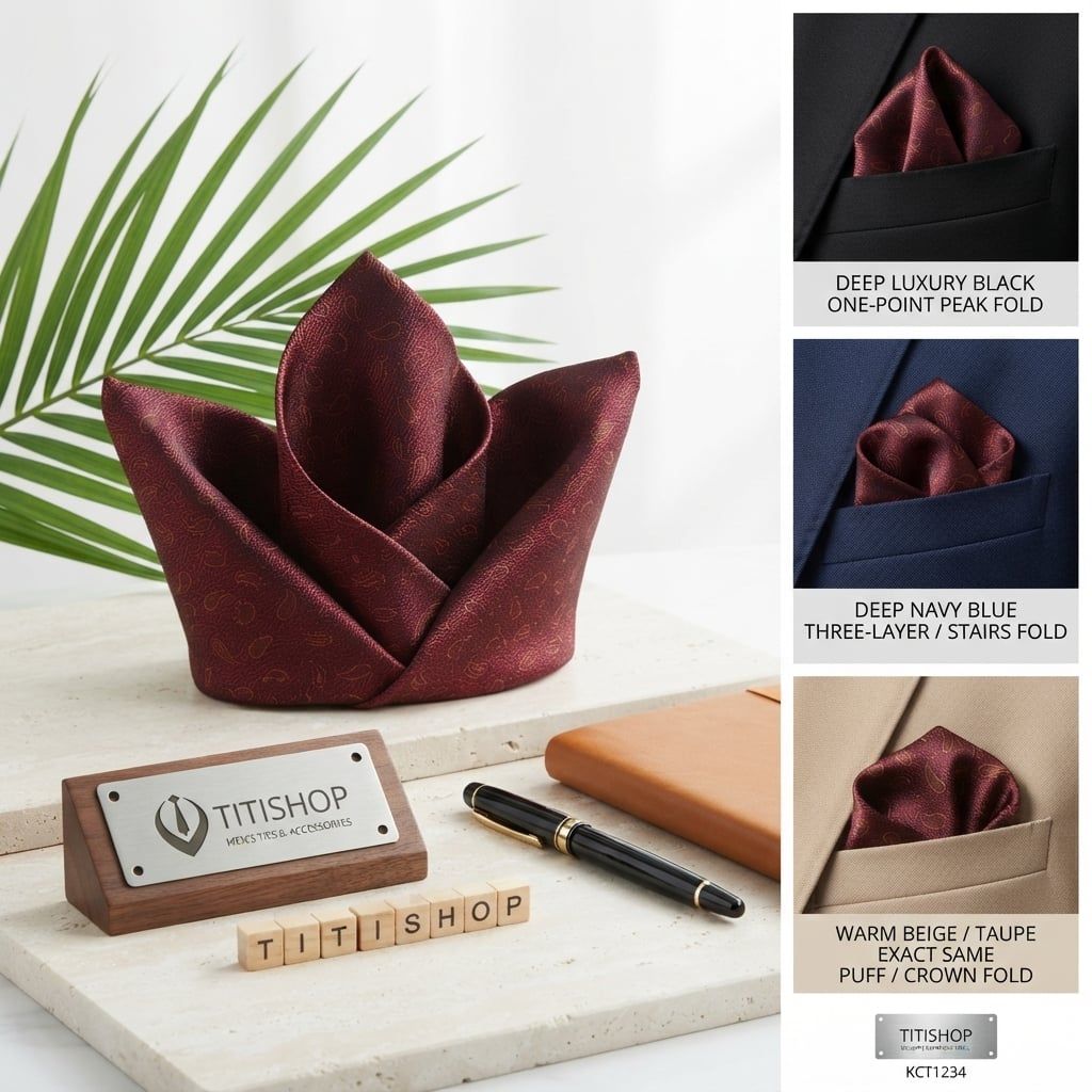 Pocket Square TITISHOP (Khăn Cài Túi ) - 018