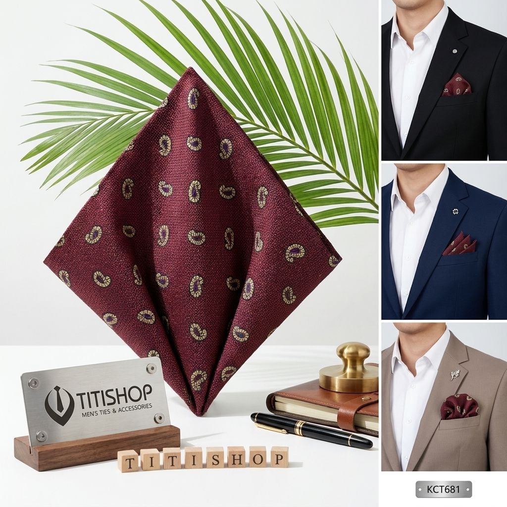 Pocket Square TITISHOP (Khăn Cài Túi ) - 042