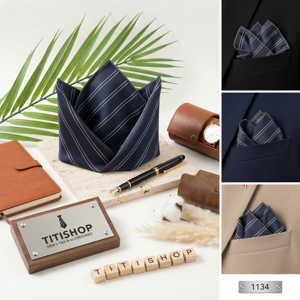 Pocket Square TITISHOP (Khăn Cài Túi ) - 052