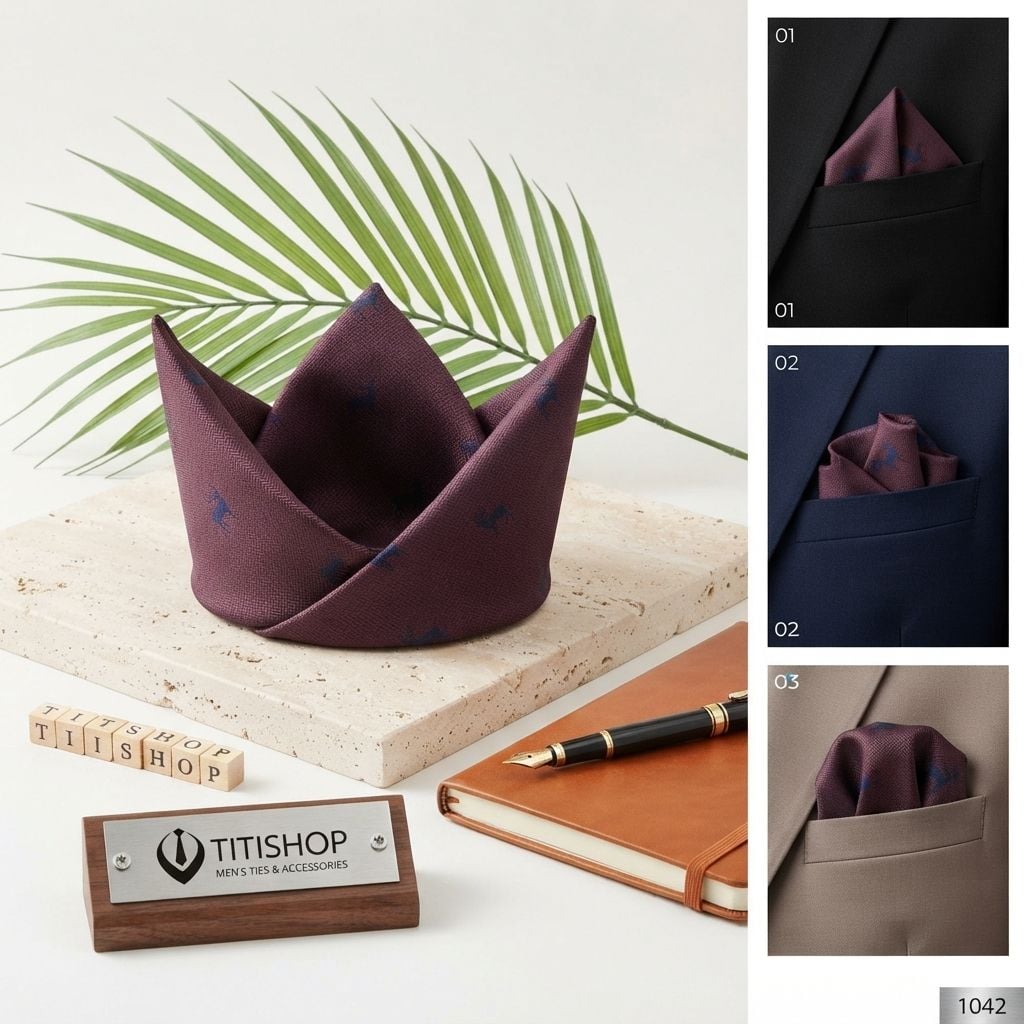 Pocket Square TITISHOP (Khăn Cài Túi ) - 054