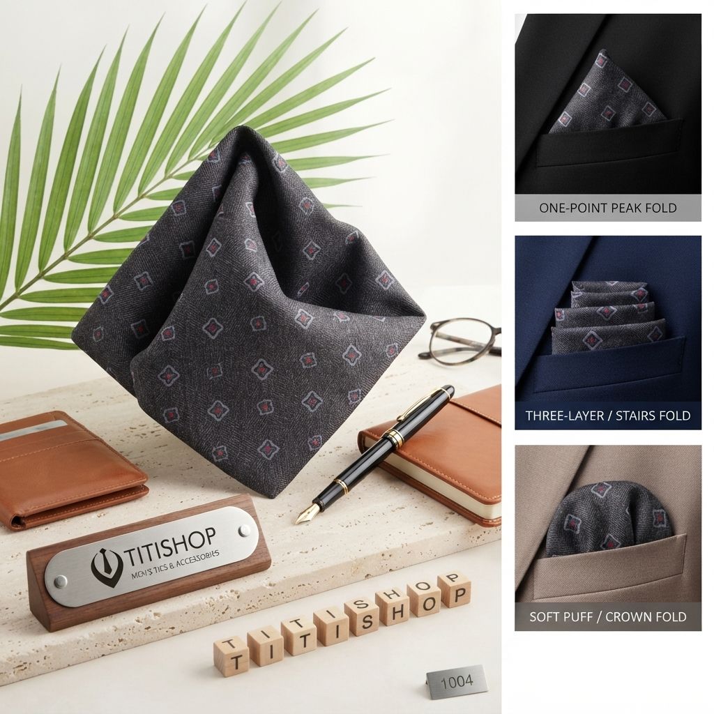 Pocket Square TITISHOP (Khăn Cài Túi ) - 055