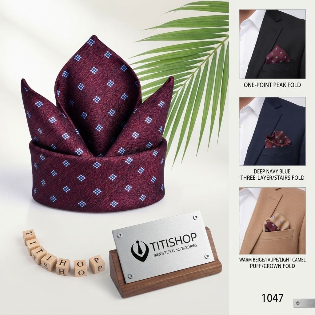 Pocket Square TITISHOP (Khăn Cài Túi ) - 058