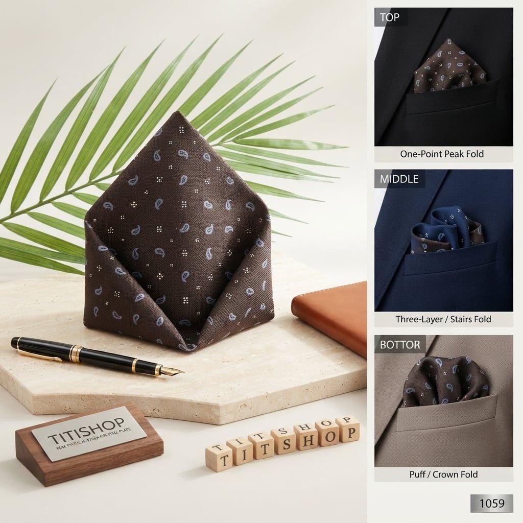 Pocket Square TITISHOP (Khăn Cài Túi ) - 059