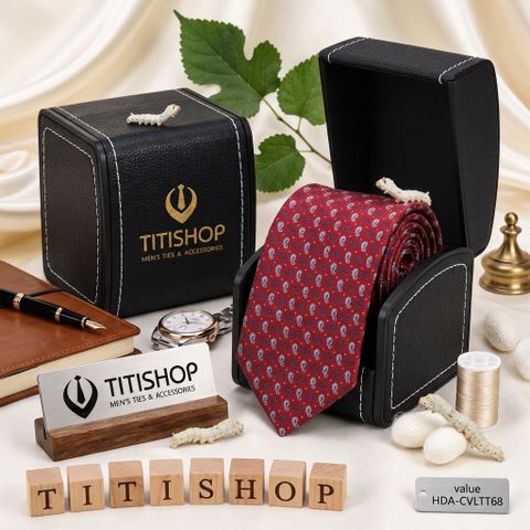 Caravat LỤA TƠ TẰM Premium TITISHOP - 133