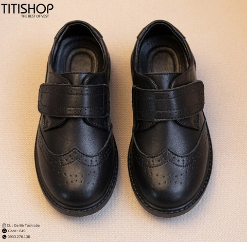 Giày Bé Trai Da Bò Tách Lớp (26-42)