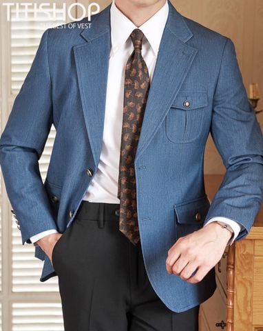 Áo Blazer Qúy Ông Titishop (M-4XL)