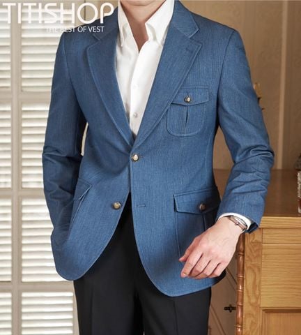 Áo Blazer Qúy Ông Titishop (M-4XL)