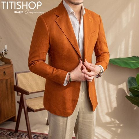 Áo Blazer Qúy Ông Titishop (Linen )