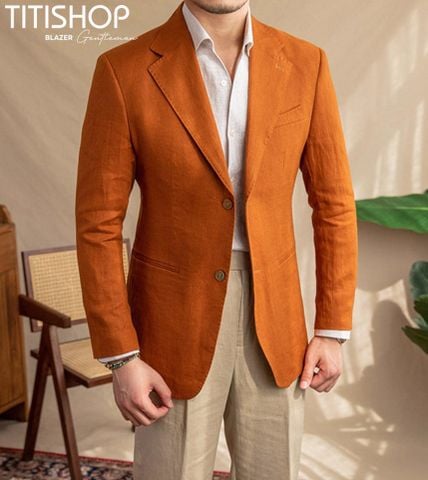 Áo Blazer Qúy Ông Titishop (Linen )