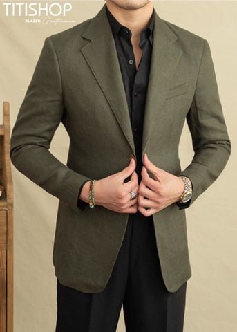 Áo Blazer Qúy Ông Titishop (Linen )