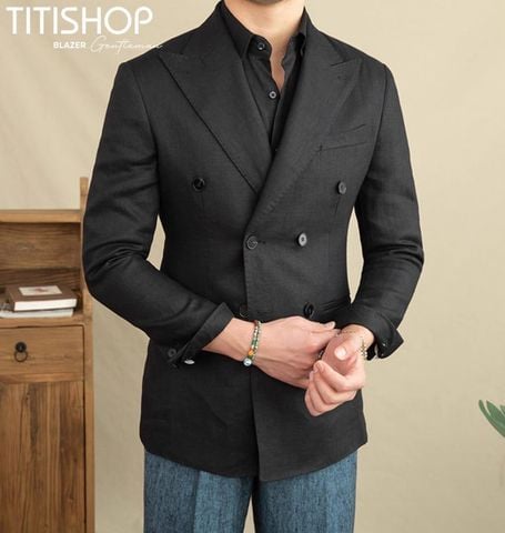 Áo Blazer Qúy Ông Titishop (Linen )