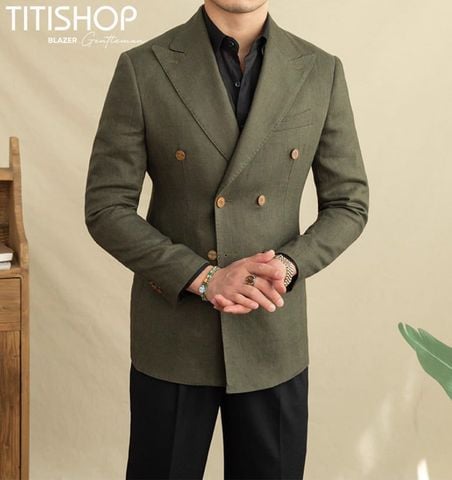 Áo Blazer Qúy Ông Titishop (Linen )