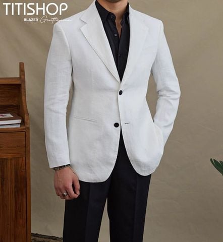 Áo Blazer Qúy Ông Titishop (Linen )