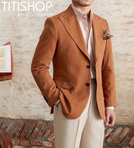 Áo Blazer Qúy Ông Titishop (Linen )