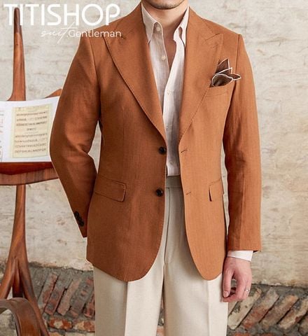 Áo Blazer Qúy Ông Titishop (Linen )