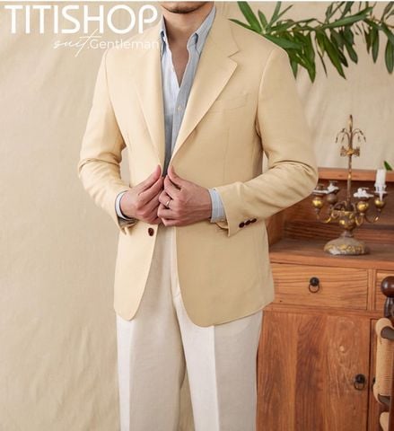 Áo Blazer Qúy Ông Titishop (Linen )