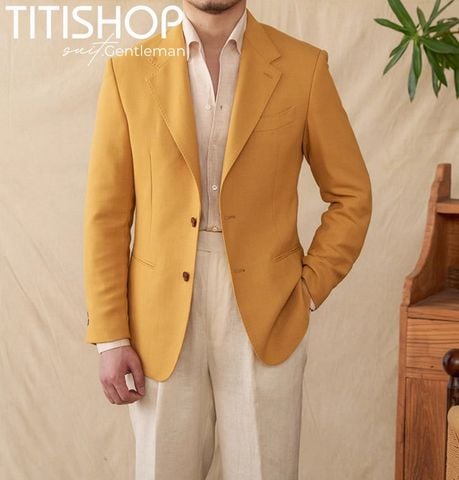 Áo Blazer Qúy Ông Titishop (Linen )