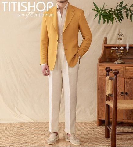 Áo Blazer Qúy Ông Titishop (Linen )