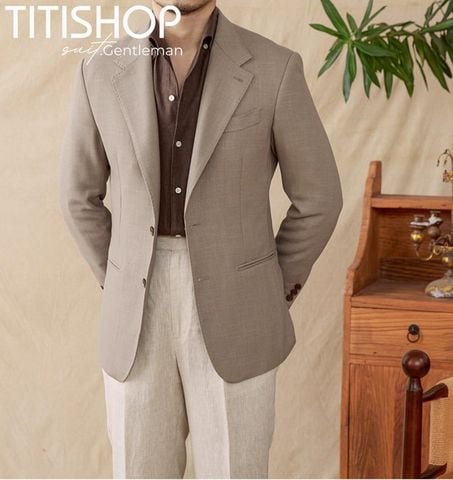 Áo Blazer Qúy Ông Titishop (Linen )
