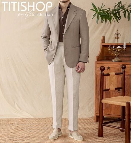 Áo Blazer Qúy Ông Titishop (Linen )