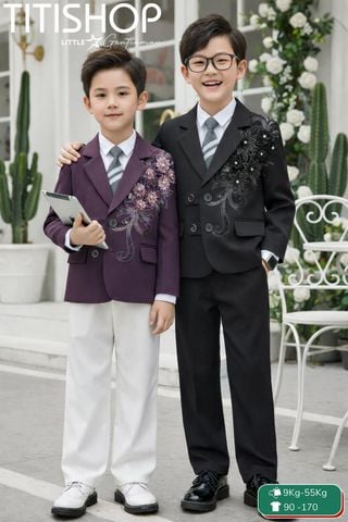 BỘ VEST BÉ TRAI, VEST ANH EM TITISHOP ( KT ) 09-55kg