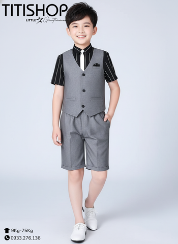 Bộ Gile Bé Lớn GLEM02 Xám (35-75kg)