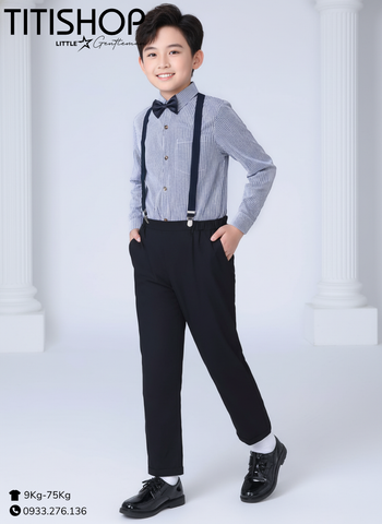 Bộ Sơ Mi & Quần Trẻ Em Bé Lớn TITISHOP ( 35-75KG)