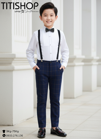 Bộ Sơ Mi & Quần Trẻ Em Bé Lớn TITISHOP ( 35-75KG)