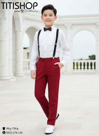 Bộ Sơ Mi & Quần Trẻ Em Bé Lớn TITISHOP ( 35-75KG)