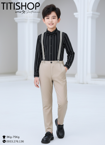 Bộ Sơ Mi & Quần Trẻ Em Bé Lớn TITISHOP ( 35-75KG)