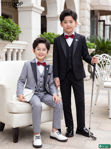 BỘ VEST BÉ TRAI, VEST ANH EM TITISHOP LUXURY ( KT ) 09-55kg