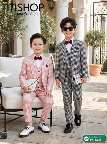 BỘ VEST BÉ TRAI, VEST ANH EM TITISHOP LUXURY ( KT ) 09-55kg