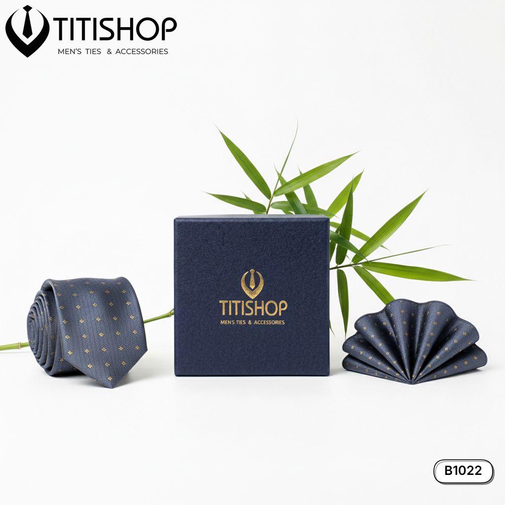 Sét Bộ Cavat & Khăn Cài 1022 TITISHOP