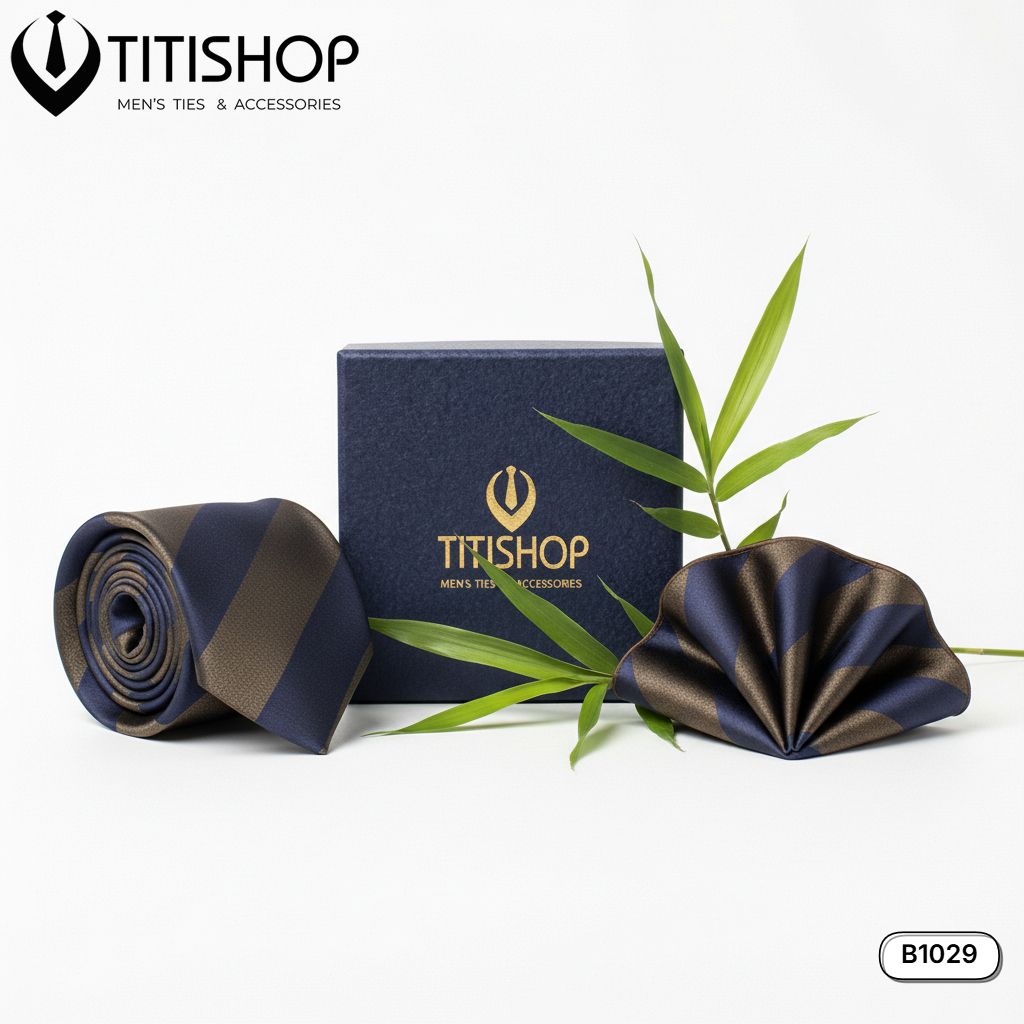 Sét Bộ Cavat & Khăn Cài 1029 TITISHOP