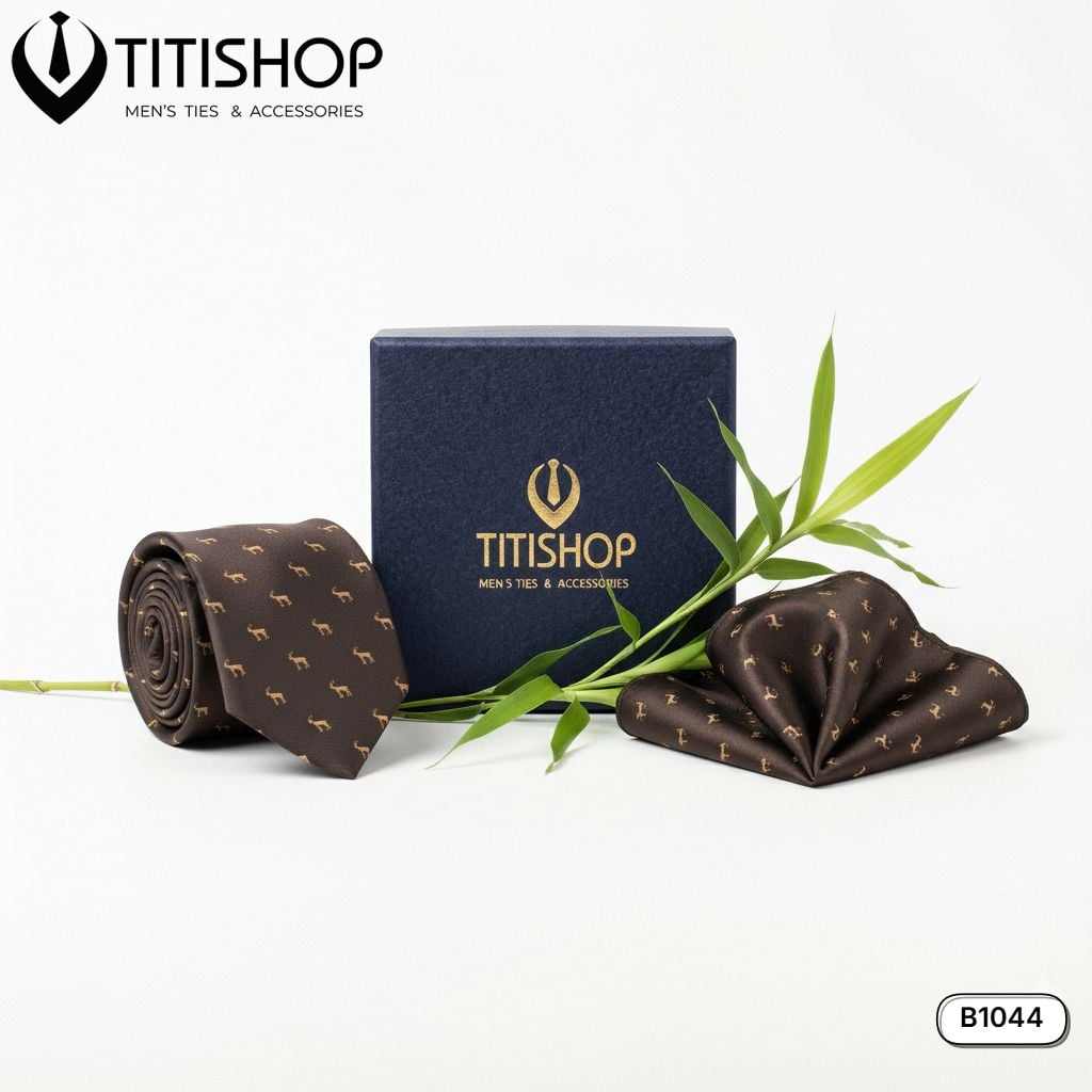 Sét Bộ Cavat & Khăn Cài 1044 TITISHOP