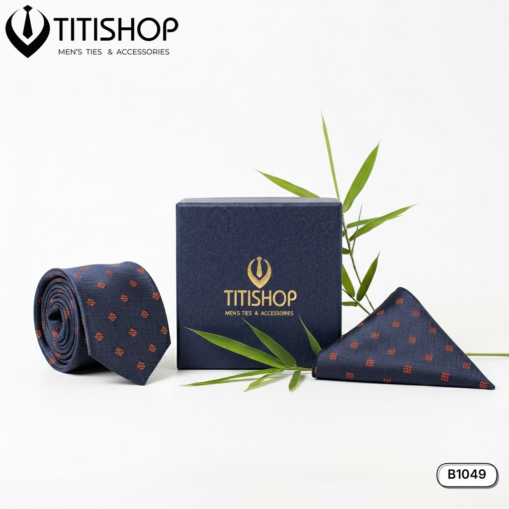 Sét Bộ Cavat & Khăn Cài 1049 TITISHOP