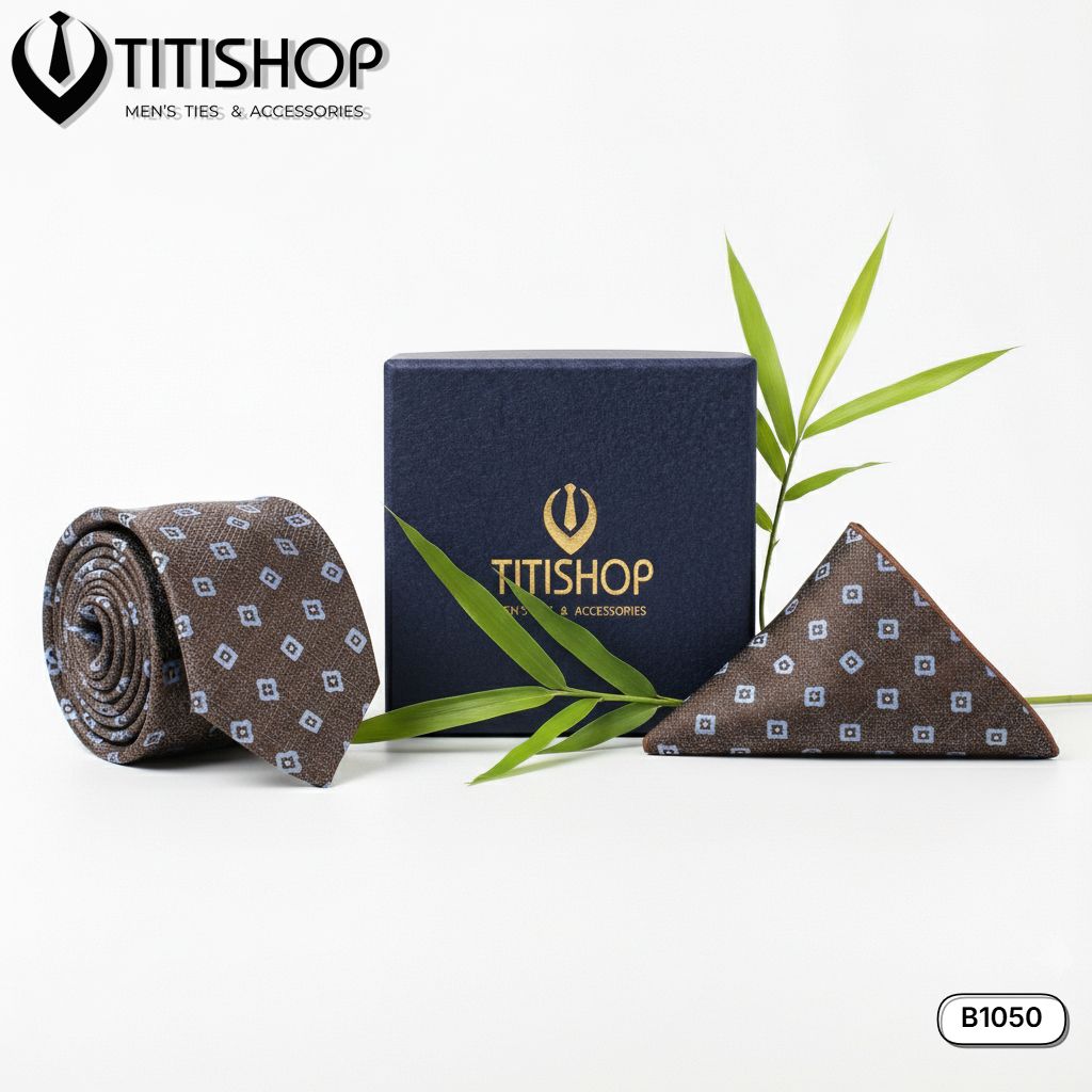 Sét Bộ Cavat & Khăn Cài 1050 TITISHOP