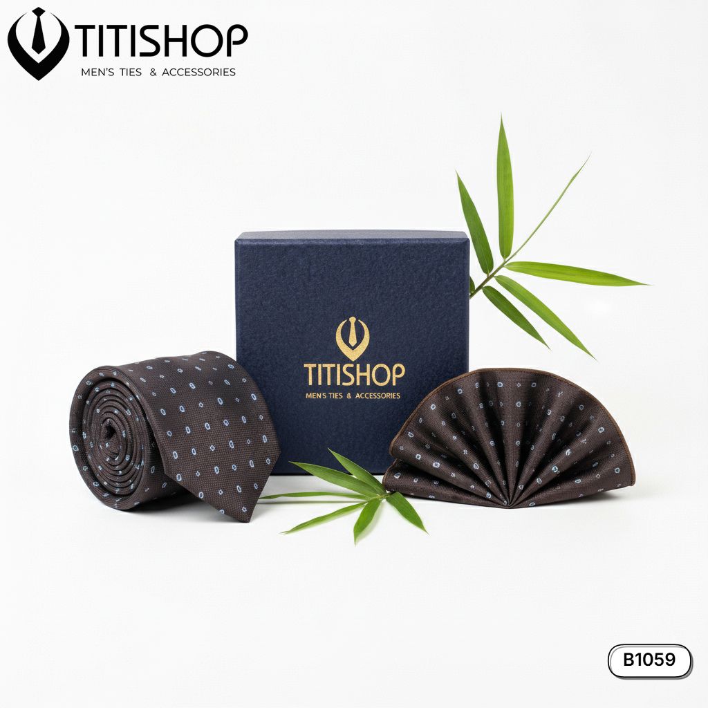 Sét Bộ Cavat & Khăn Cài 1059 TITISHOP